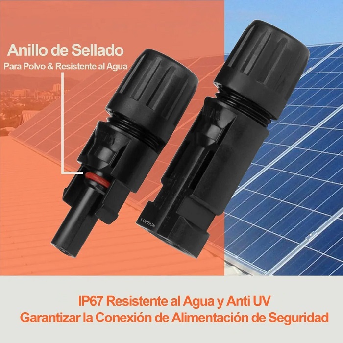 Kit Pinzas Ponchadoras Conectores Mc4 Crimpadora Panel Solar