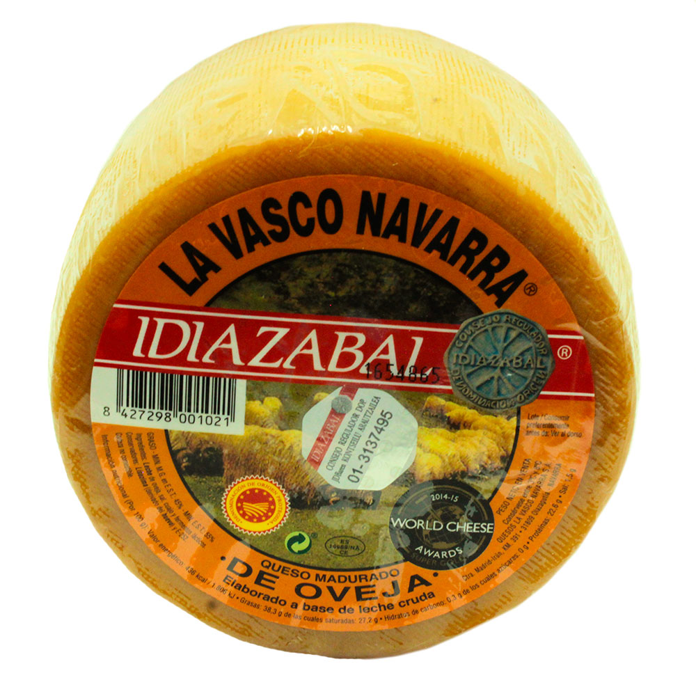 Queso Idiazabal Ahumado La Vasco Navarra D.o.p. 1 Kg