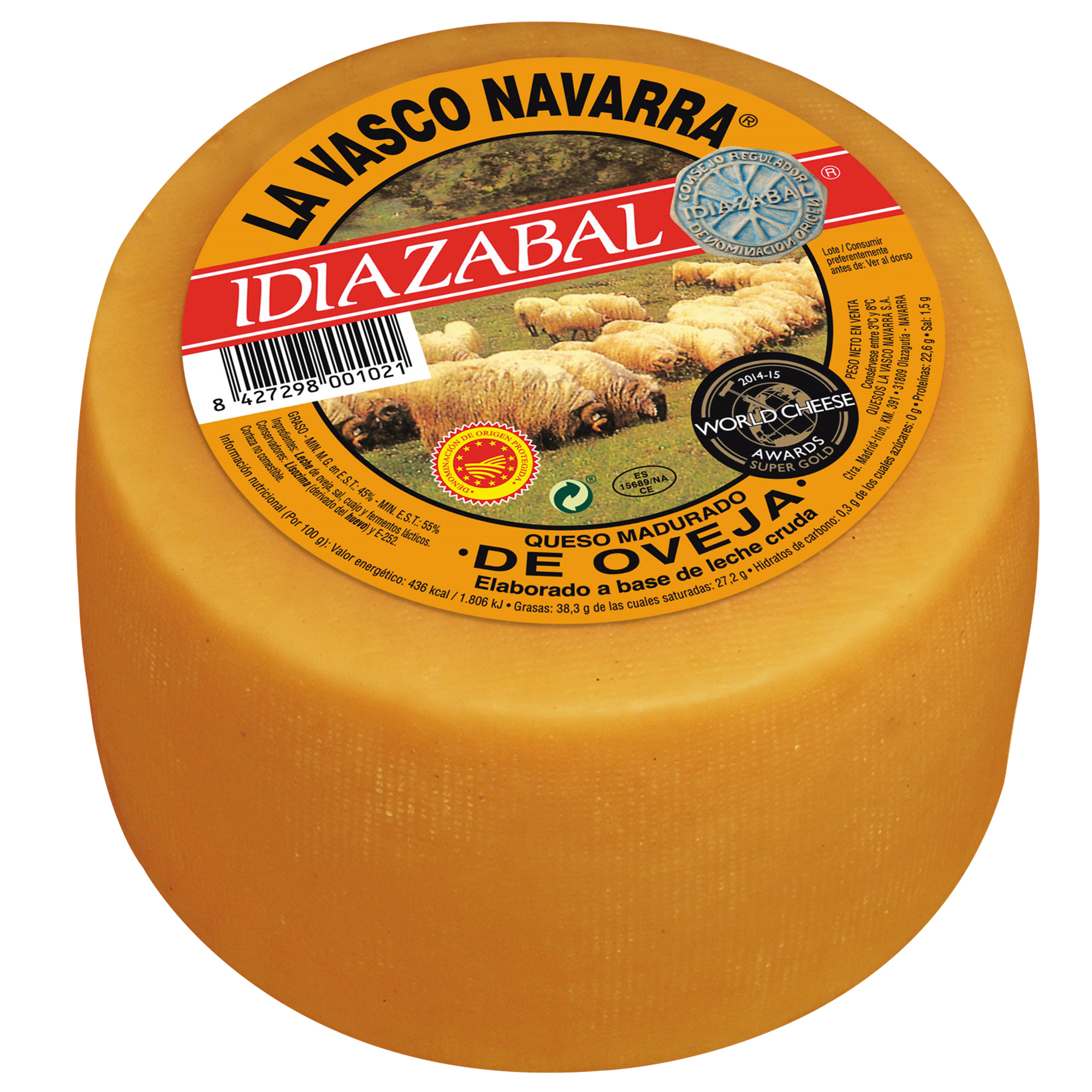 Queso Idiazabal Ahumado La Vasco Navarra D.o.p. 3 Kg