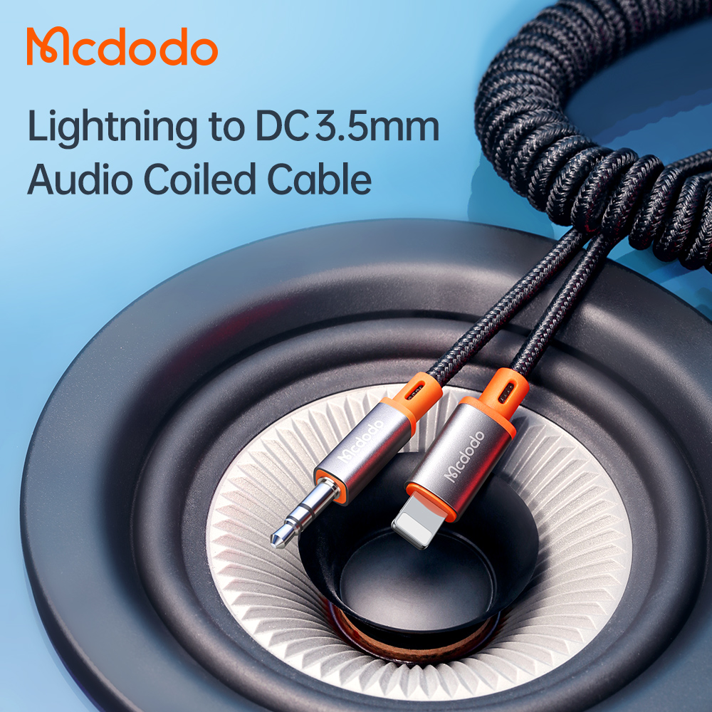 Cable de Audio Digital Retractil Lightning 1.8m.