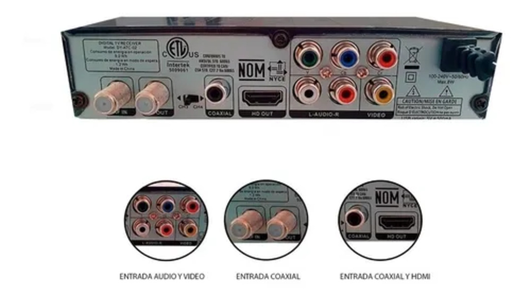 Decodificador Convertidor Digital Tv DOSYU HDMI 1080P Full HD MAYOREO 28 Pza.