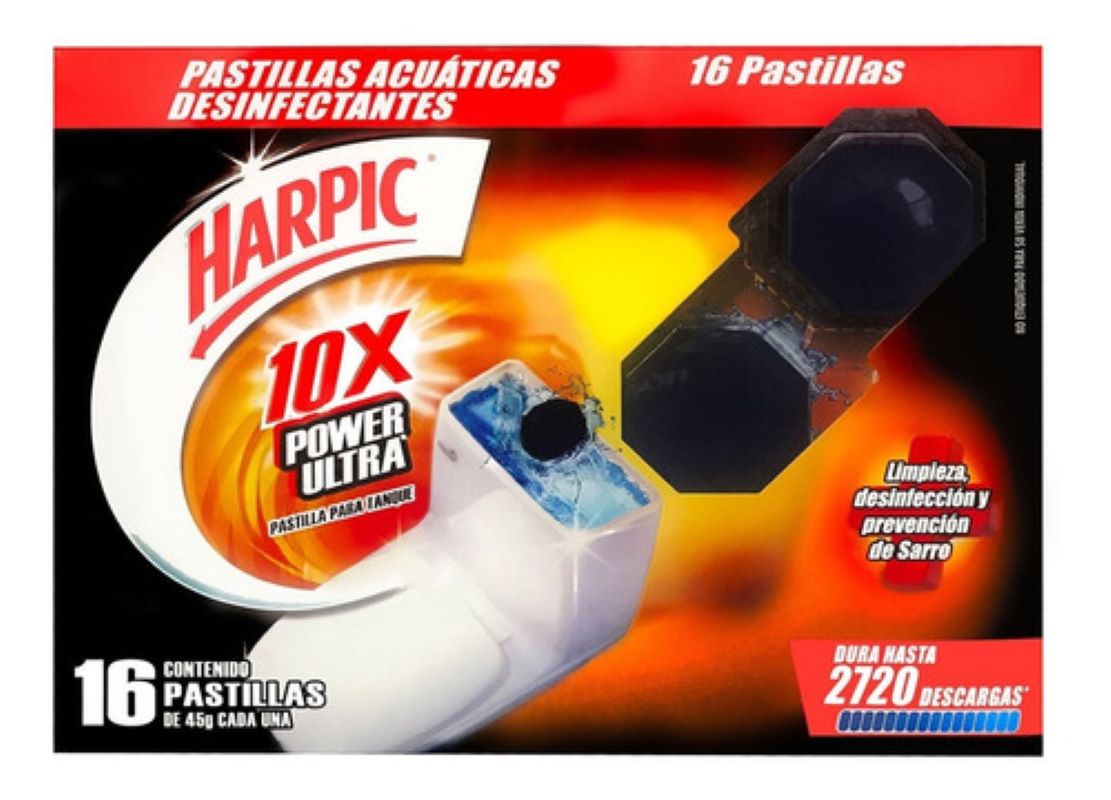Pastillas Desinfectantes Harpic Power Ultra 644895  