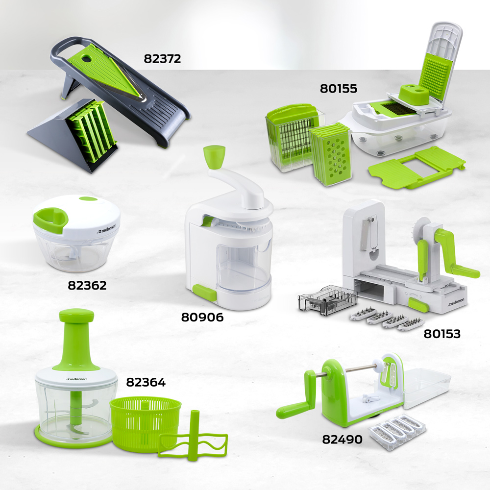 Procesador de Alimentos Manual Cortador de Verduras Picador 400 ml Redlemon