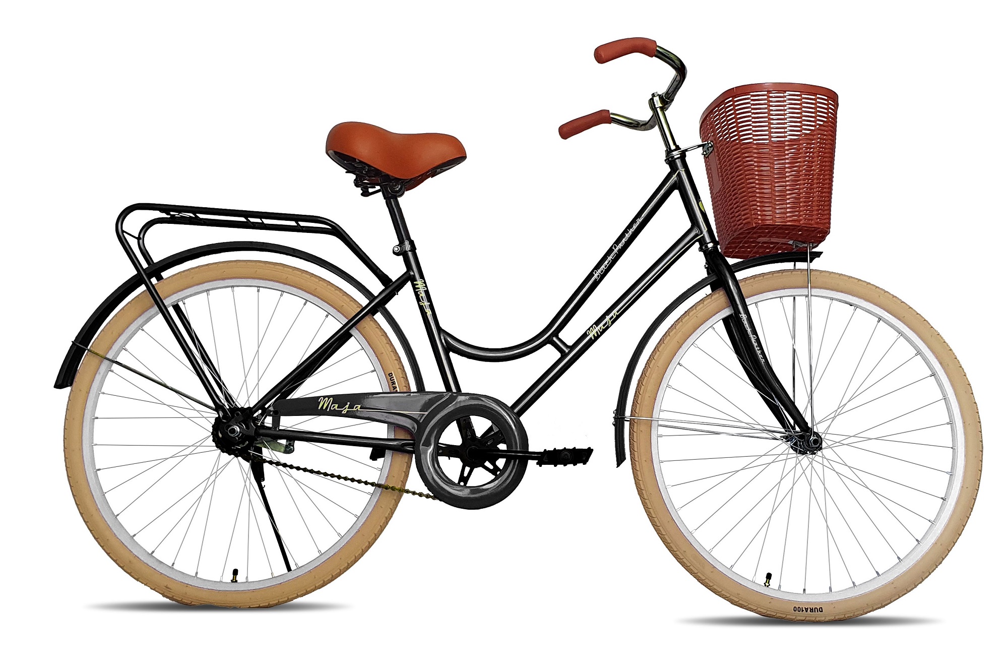 Bicicleta Black Panther Maja Vintage Rodada 26 Negro