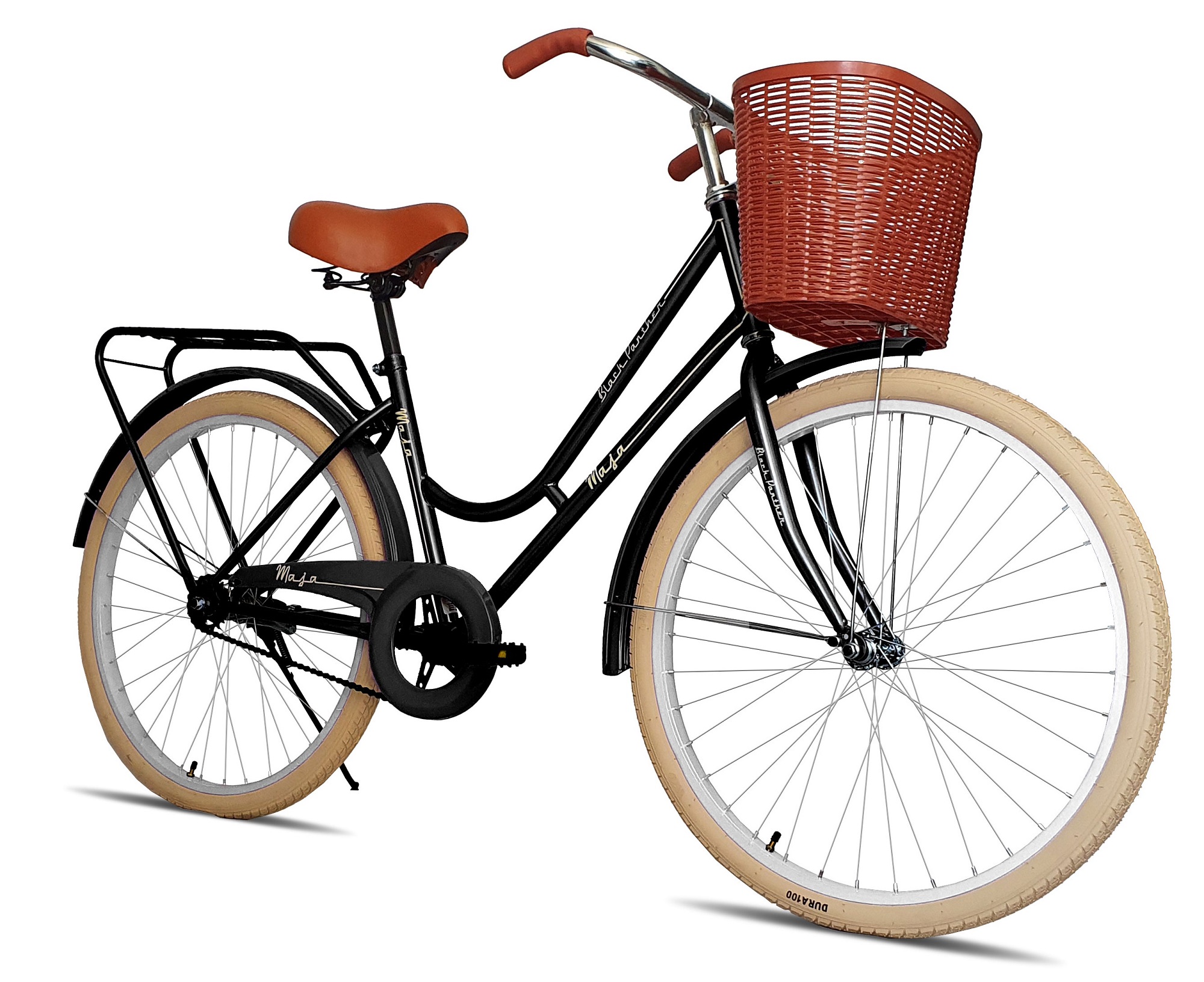 Bicicleta Black Panther Maja Vintage Rodada 26 Negro