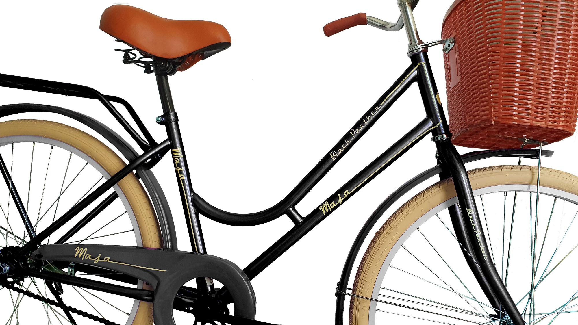 Bicicleta Black Panther Maja Vintage Rodada 26 Negro