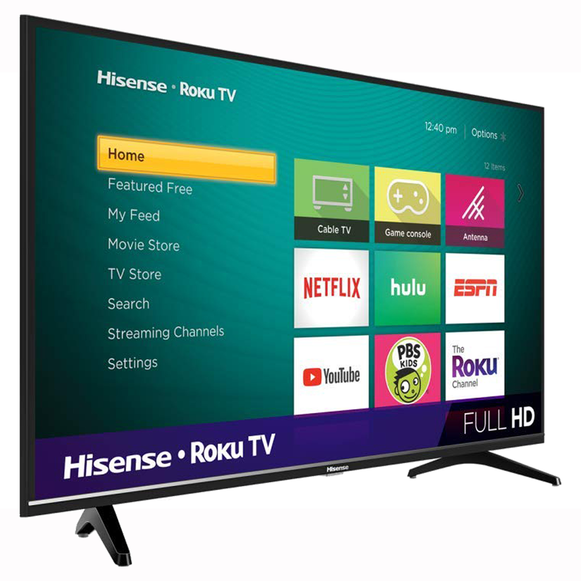 Pantalla Smart TV Hisense 40 Pulgadas Mod. 40H4030F Negro Reacondicionado