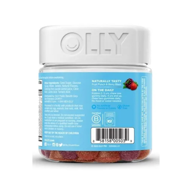 Multi Vitaminas + Probioticos 70 gomita Multi Probiotico Kids Olly