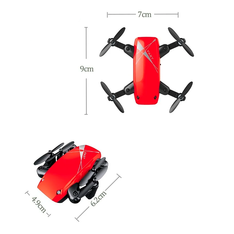 Drone Broadream S9W Con cámara HD 1 Batería FPV Micro Pocket Dron Mini