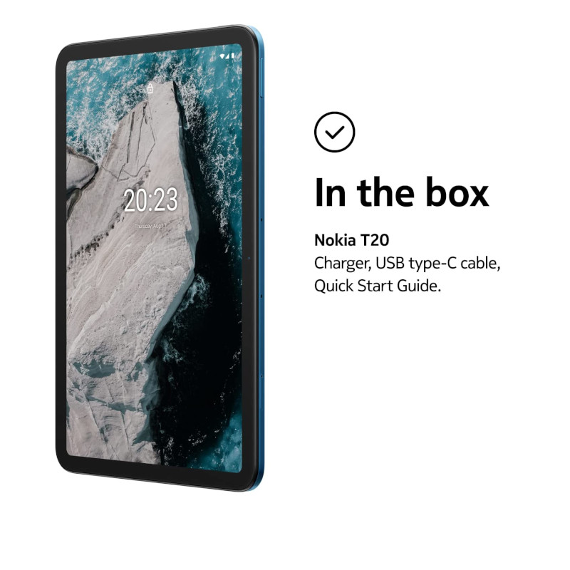 Tableta Nokia T20, Lte, 4 Gb Ram, 64 Gb, Azul Océano