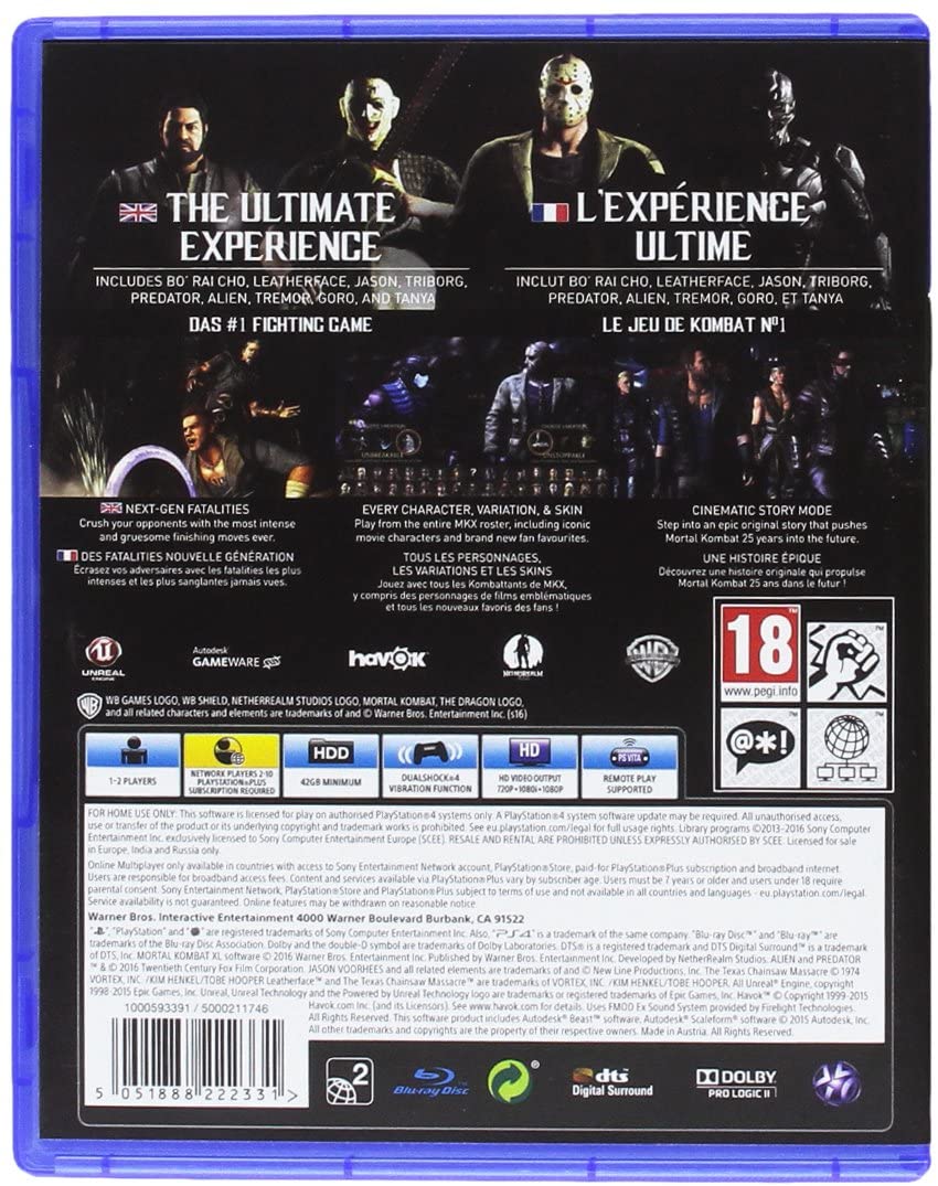 MORTAL KOMBAT XL PS4