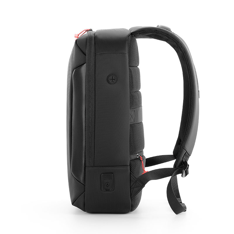 Sync Ray SR-BK02 Mochila para Laptop hasta  15,6 pulgadas con puerto de carga usb 3.0 puerto para audifonos , anti sudor ideal para escuela o viaje con tira trasera para sostener en equipaje color negro.