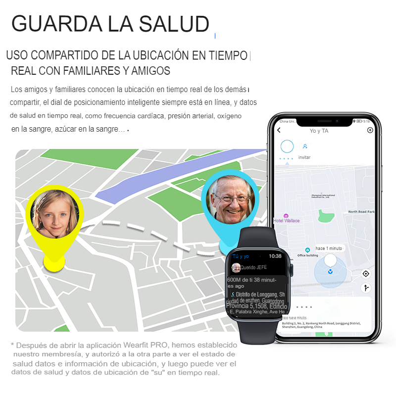 Reloj inteligente HW37 Plus, Serie 7, carga inalámbrica, llamadas bluetooth, asistente de voz (Siri y Google), sensores de presión arterial, oxigenación de la sangre, ritmo cardiaco, monitor de sueño, entre otras. Compatible con Android y iPhone.