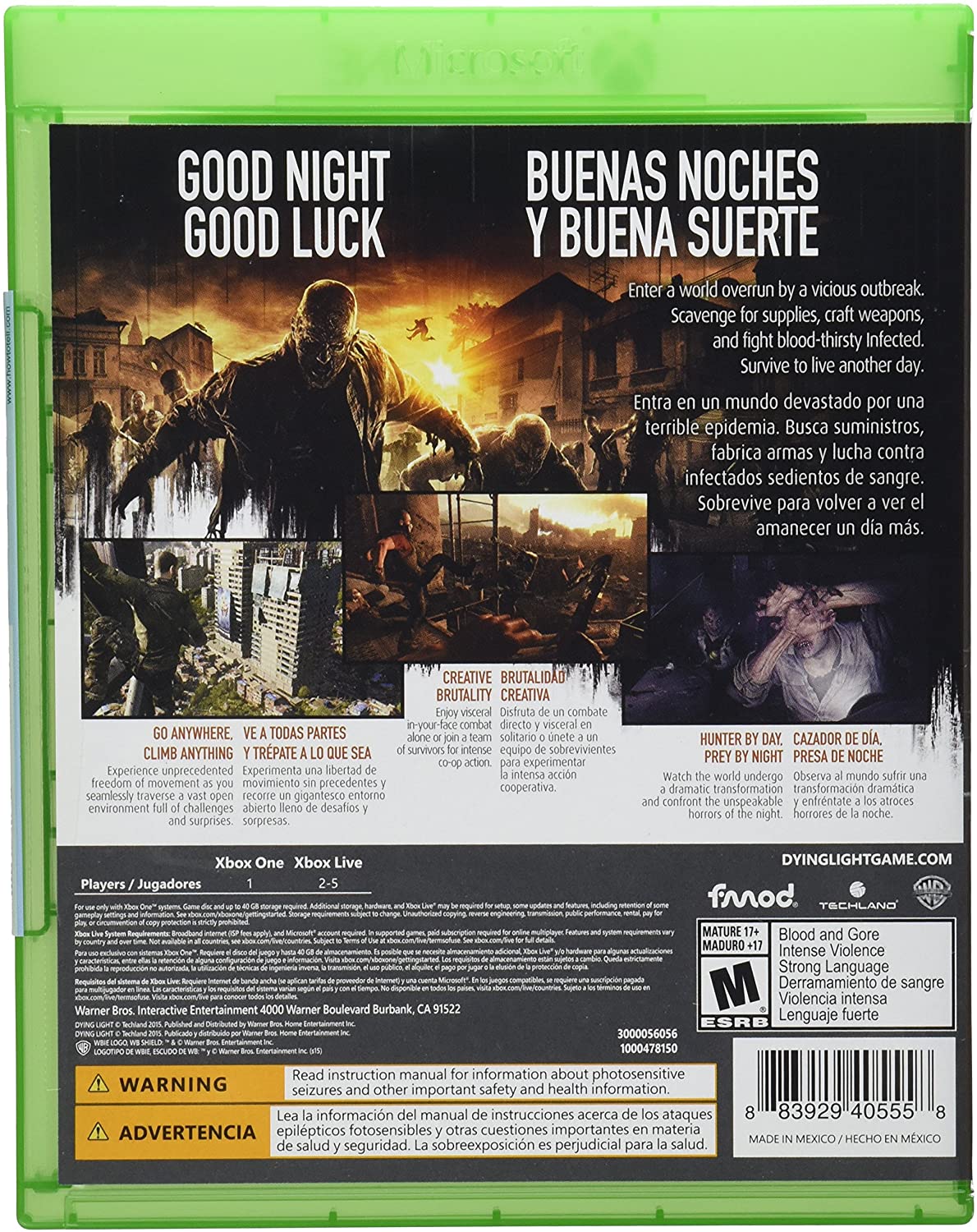 DYING LIGHT XBOX ONE