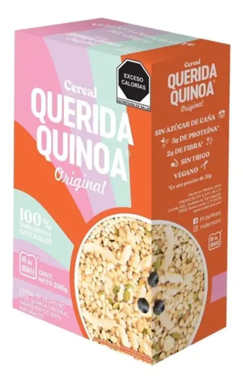 Cereal Querida Quinoa Original 240g M De Maní Sin Azúcar