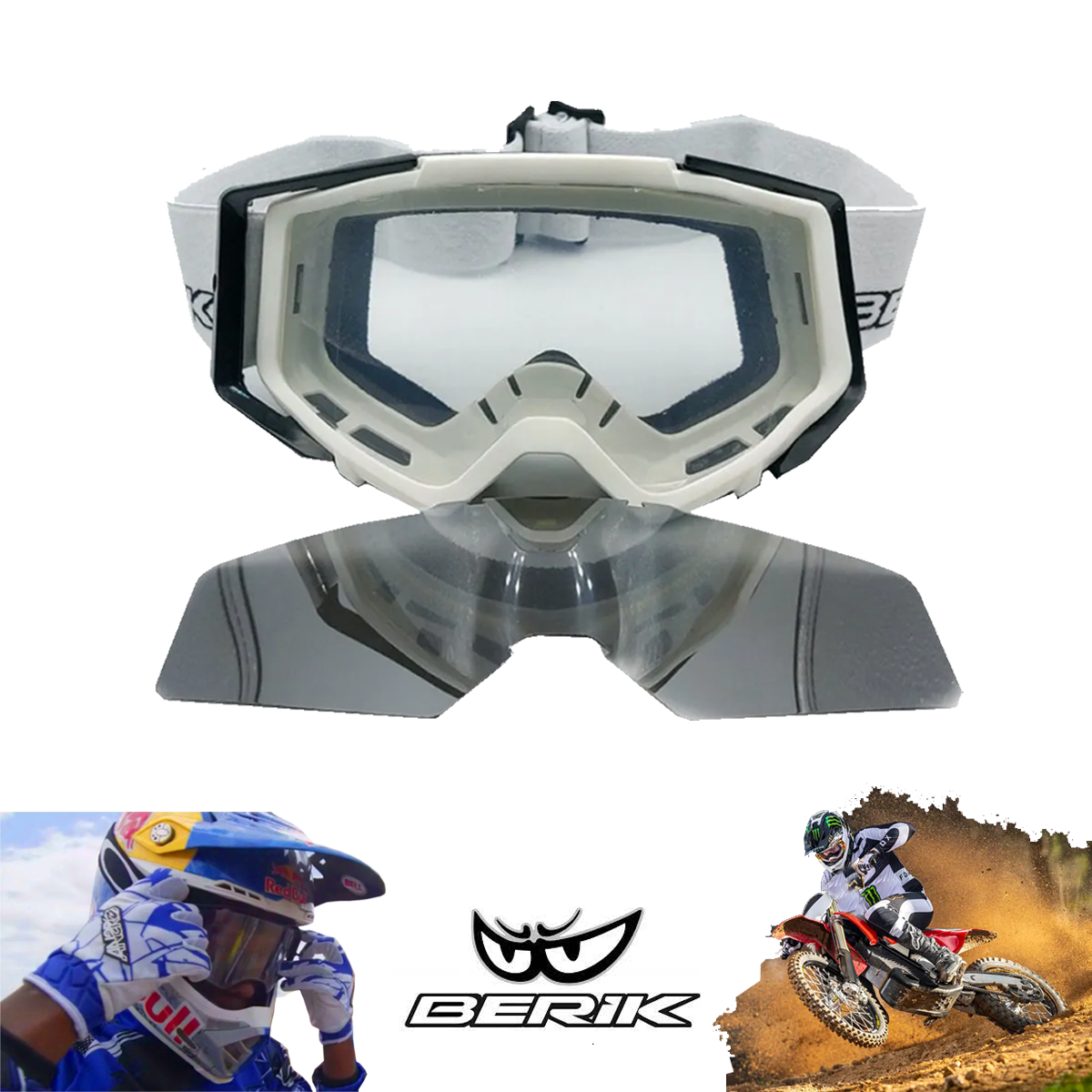 Goggles Deportivos Motocross Protección Micas Intercambiable