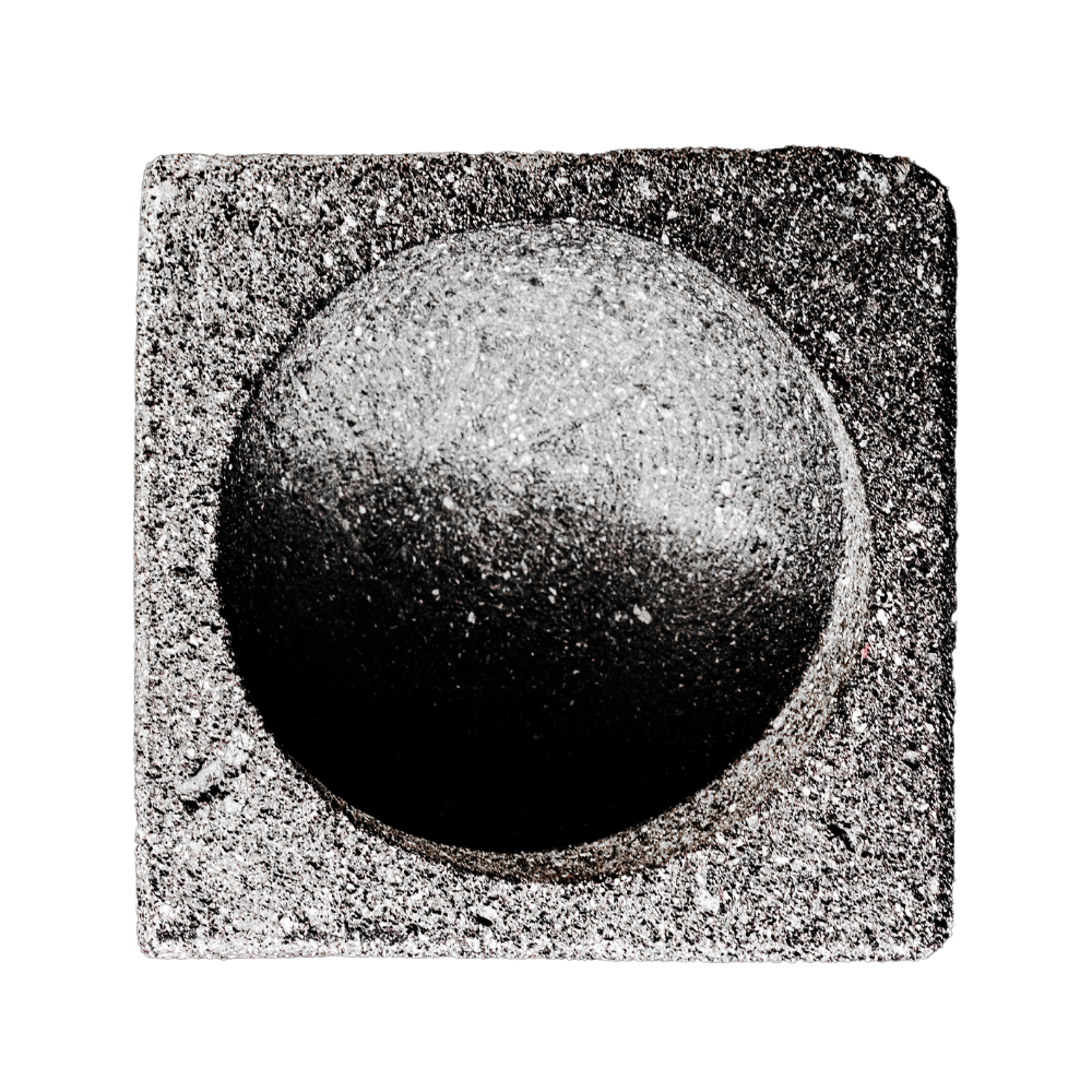 Molcajete De Flor Cuadrado de 7 Pulgadas