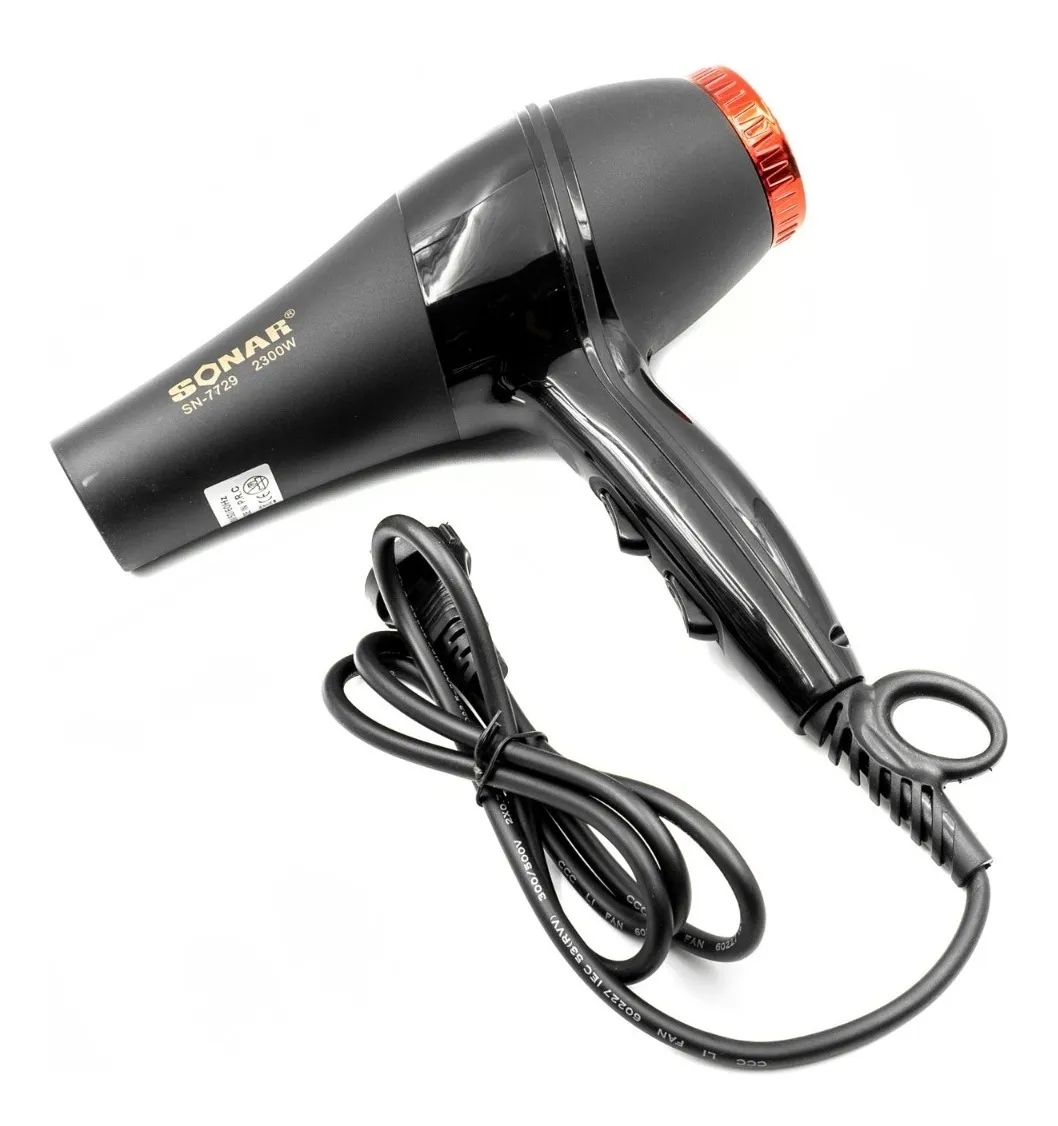 Secadora De Cabello Sonar Sn-7729 Negra 220v - 240v