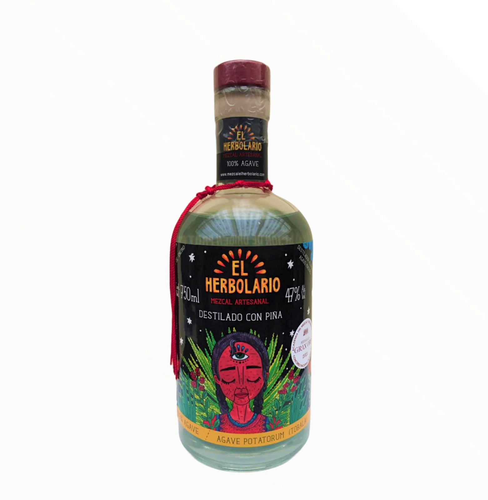 MEZCAL Artesanal TOBALÁ Destilado con Piña Certificado Medalla GRAN Oro 2021