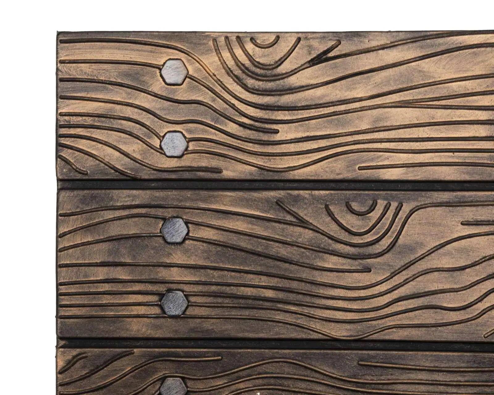 Tapete De Entrada Puerta Tipo Tablas De Madera Welcome 75x45 