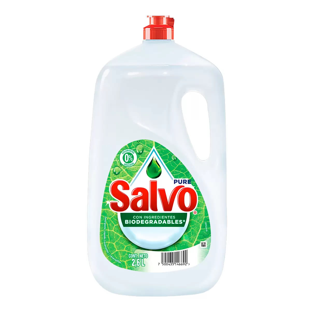 Detergente Liquido Lavatrastes Salvo Pure 634070 2.6L CST