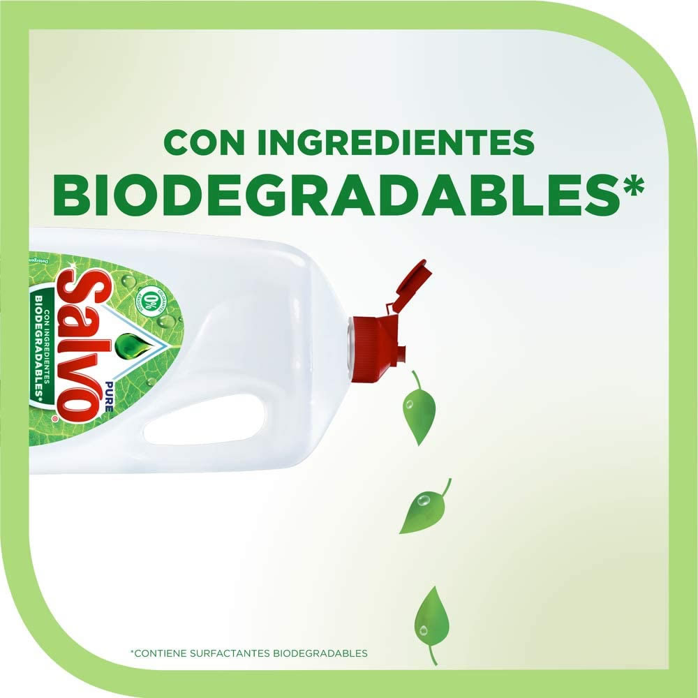 Detergente Liquido Lavatrastes Salvo Pure 634070 2.6L CST