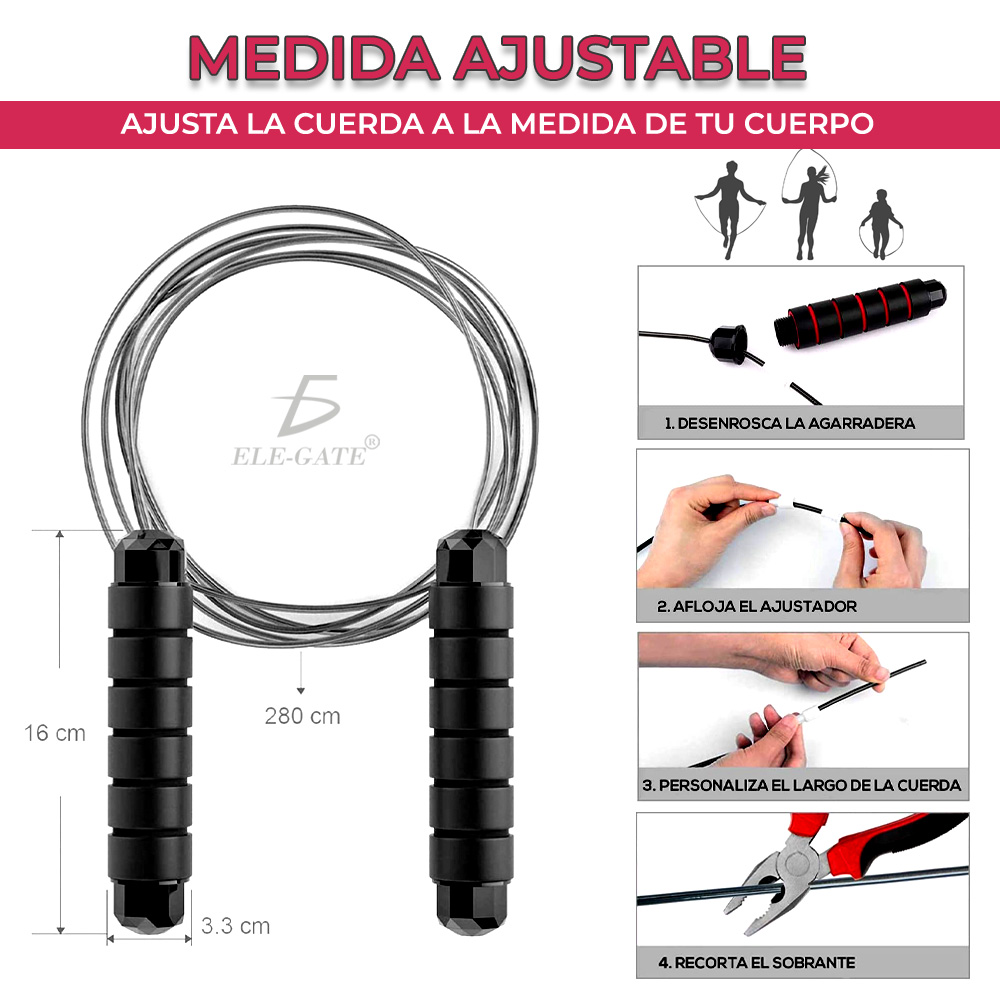 Cuerda Para Saltar de Alta Velocidad De 3 Metros Ergonómica .