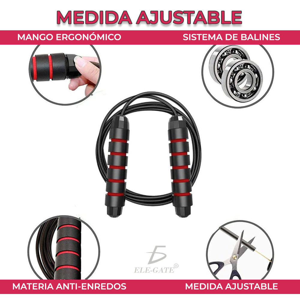 Cuerda Para Saltar de Alta Velocidad De 3 Metros Ergonómica .