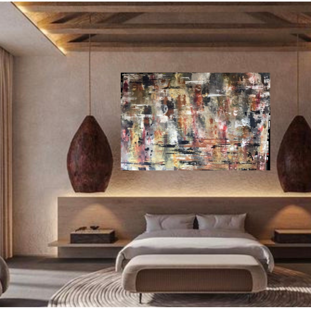 Cuadro "Tierra" Pintura Arte Acrílico Sobre Tela 1.30X2.30Mts.