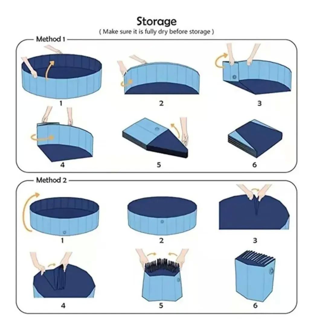 Alberca Plegable Piscina Perro Mascota Bañera Baño 80x20 Cm