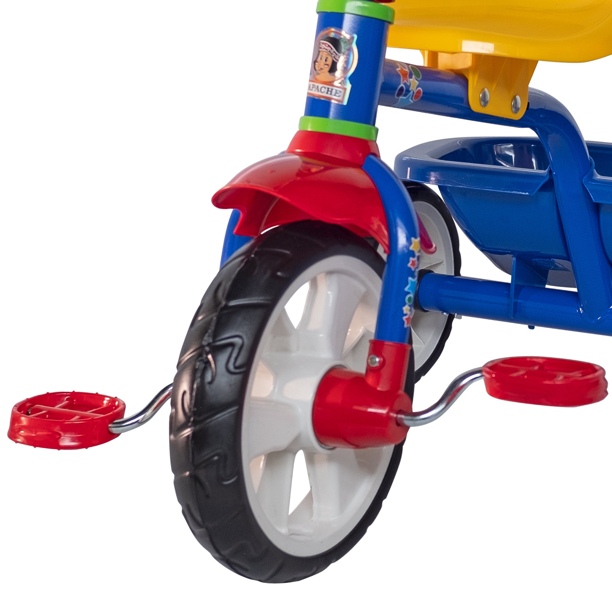 Triciclo Apache con cajuela azul