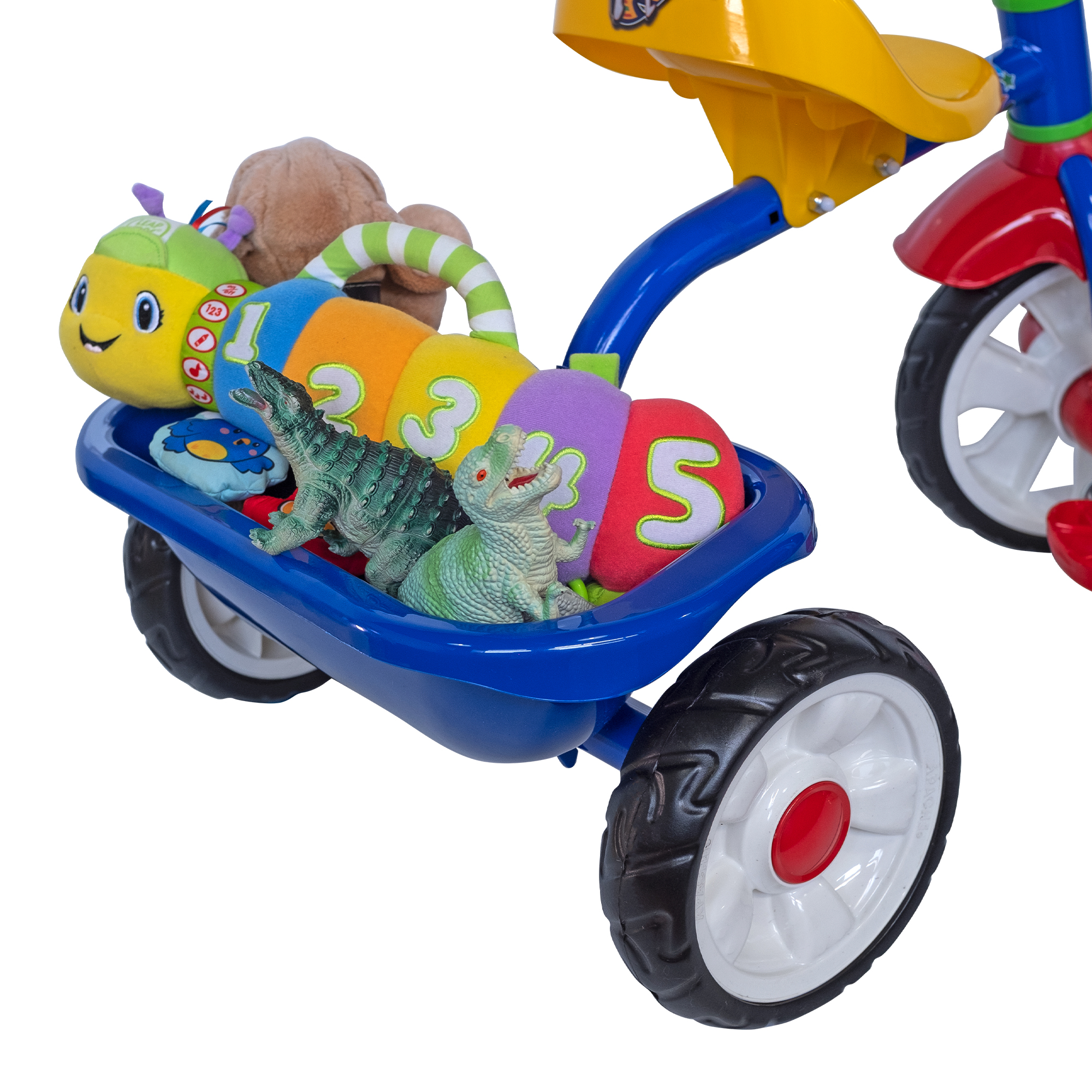 Triciclo Apache con cajuela azul