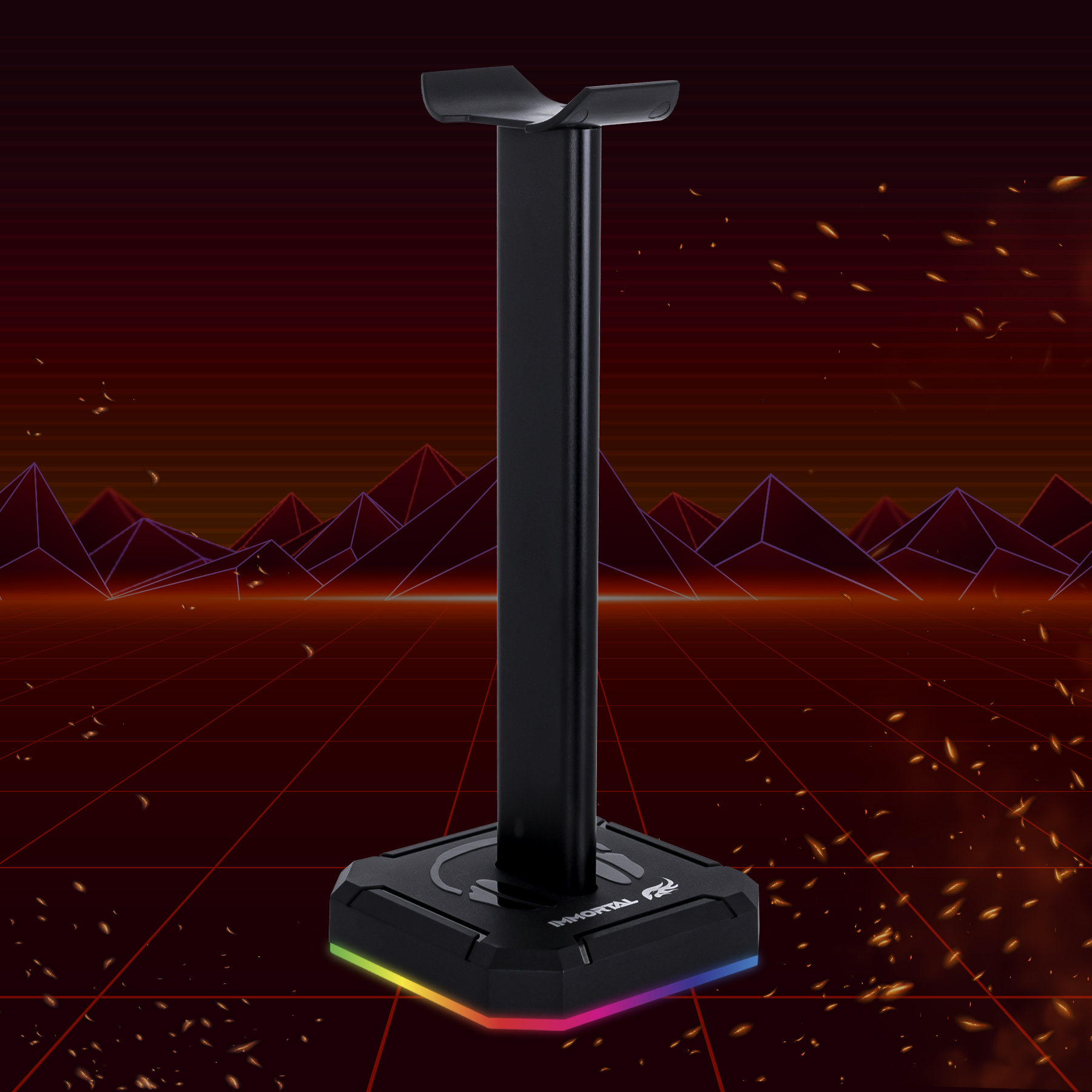 Soporte Con Rgb Para Audífonos Gamer Stand Holder Immortal