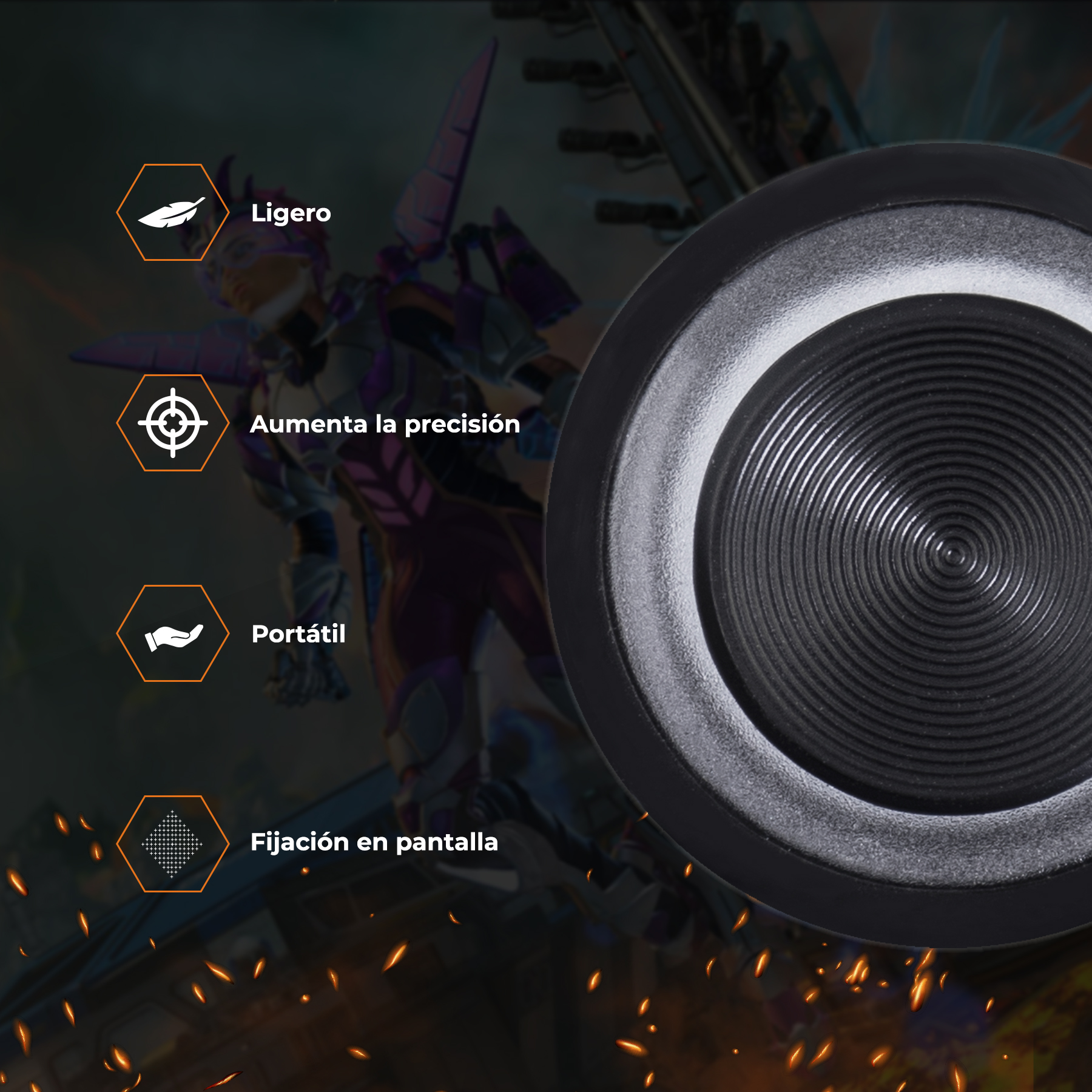 Joystick Gamer Immortal Para Celular Controlador De Pantalla