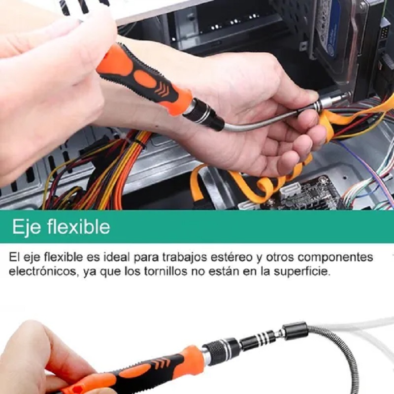 Juego Destornilladores De Precision Multifuncion 63 En 1