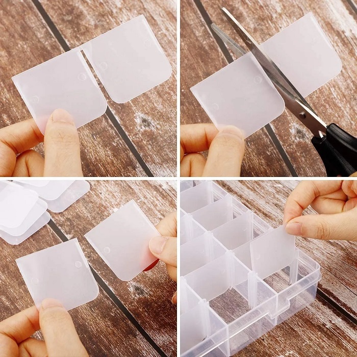 2 Piezas Caja Organizadora Con 36 Divisiones Modificables