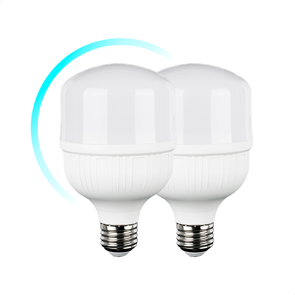 Foco Icon Led Opalino Tipo Bulbo T 50w Luz Fría Ilumina 350w Pack De 2 Piezas