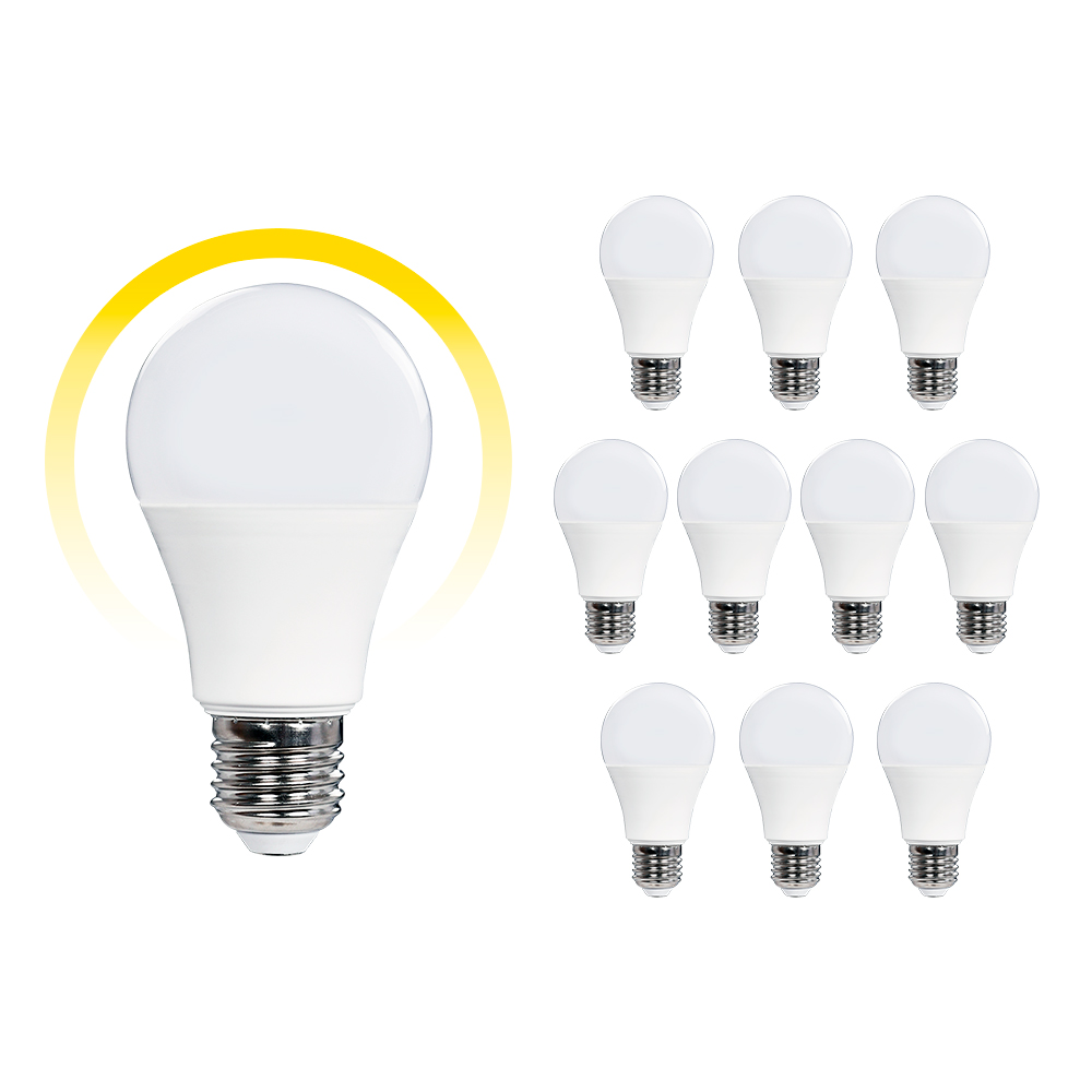 Foco Icon Led 15w A65 Luz Cálida Ilumina 100w Pack 10 Pzas