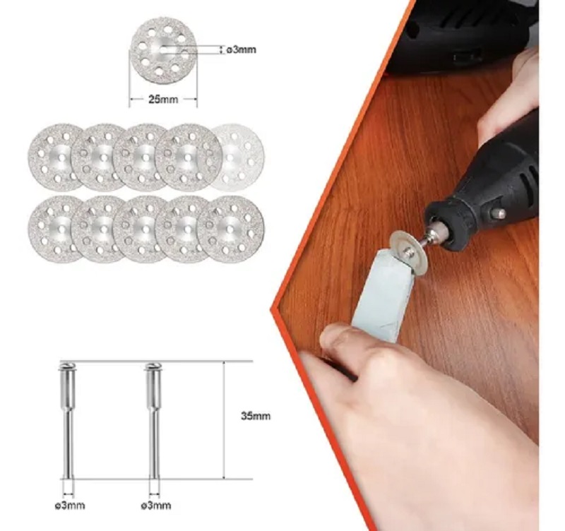 Disco De Corte De Metal Diamantado Para Dremel