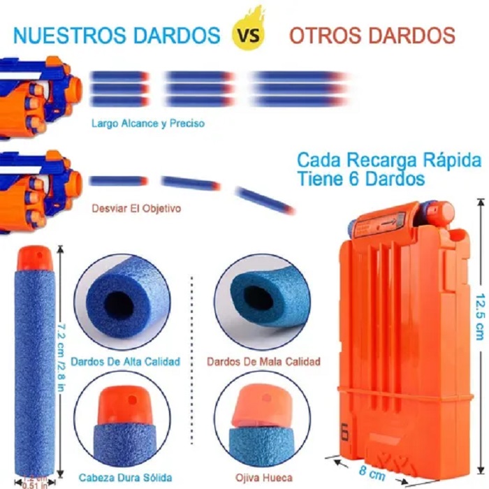 Chaleco Táctico y Gafas Set Para Nerf 2 Equipos