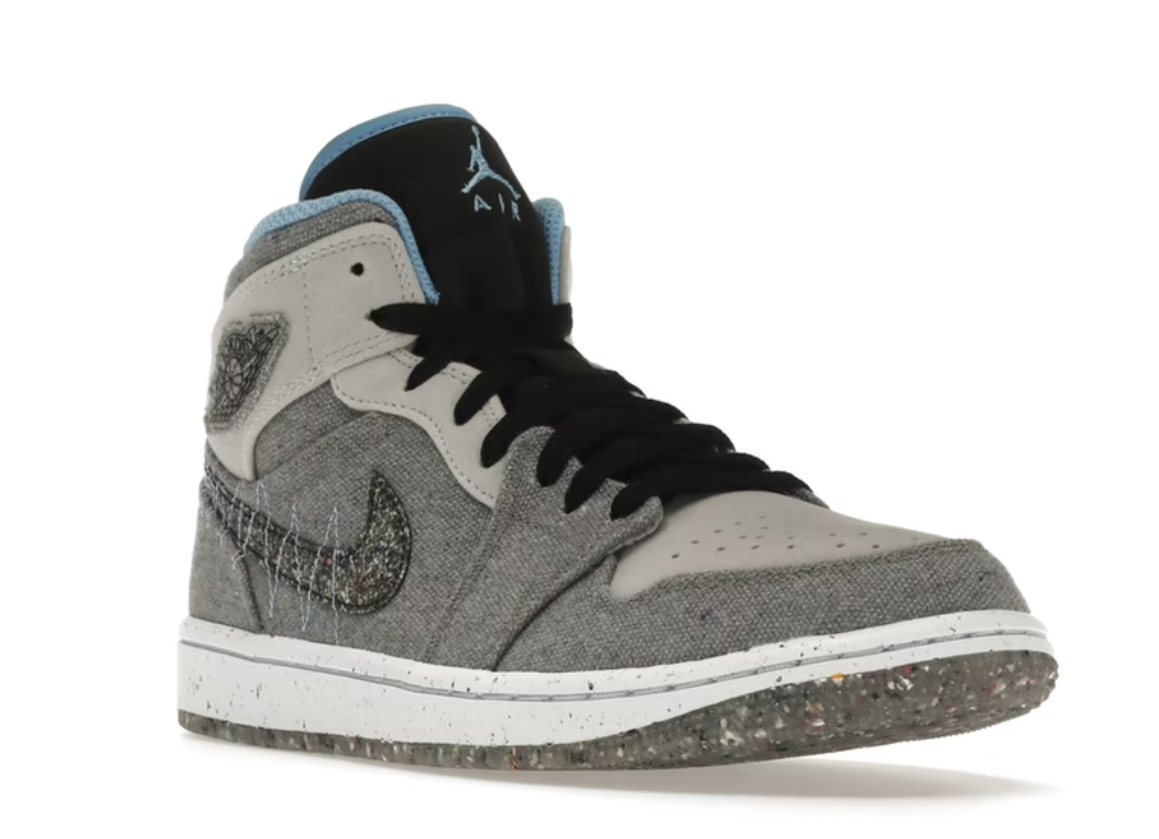 Jordan 1 Mid Crater Grey University Blue