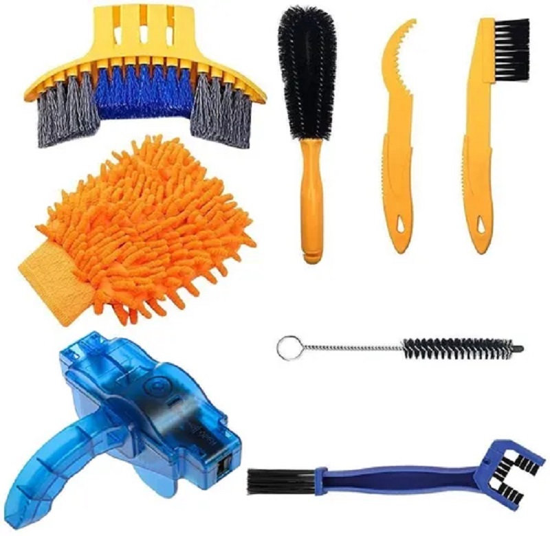 Herramienta De Cepillo De Limpieza Cadena De Bicicleta 8 Pcs