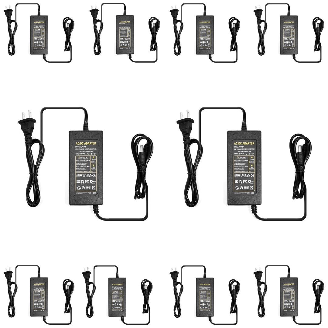 Eliminador Fuente 12v 5a Conector Tira Led MAYOREO 10 PZA.