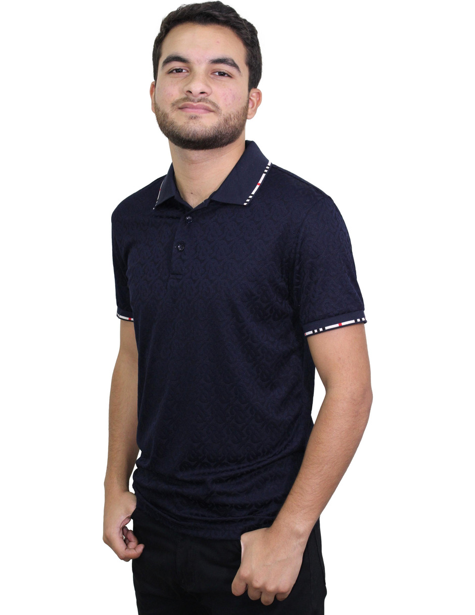 Playera Polo Caballero Marca Pavini P-2053-NAVY