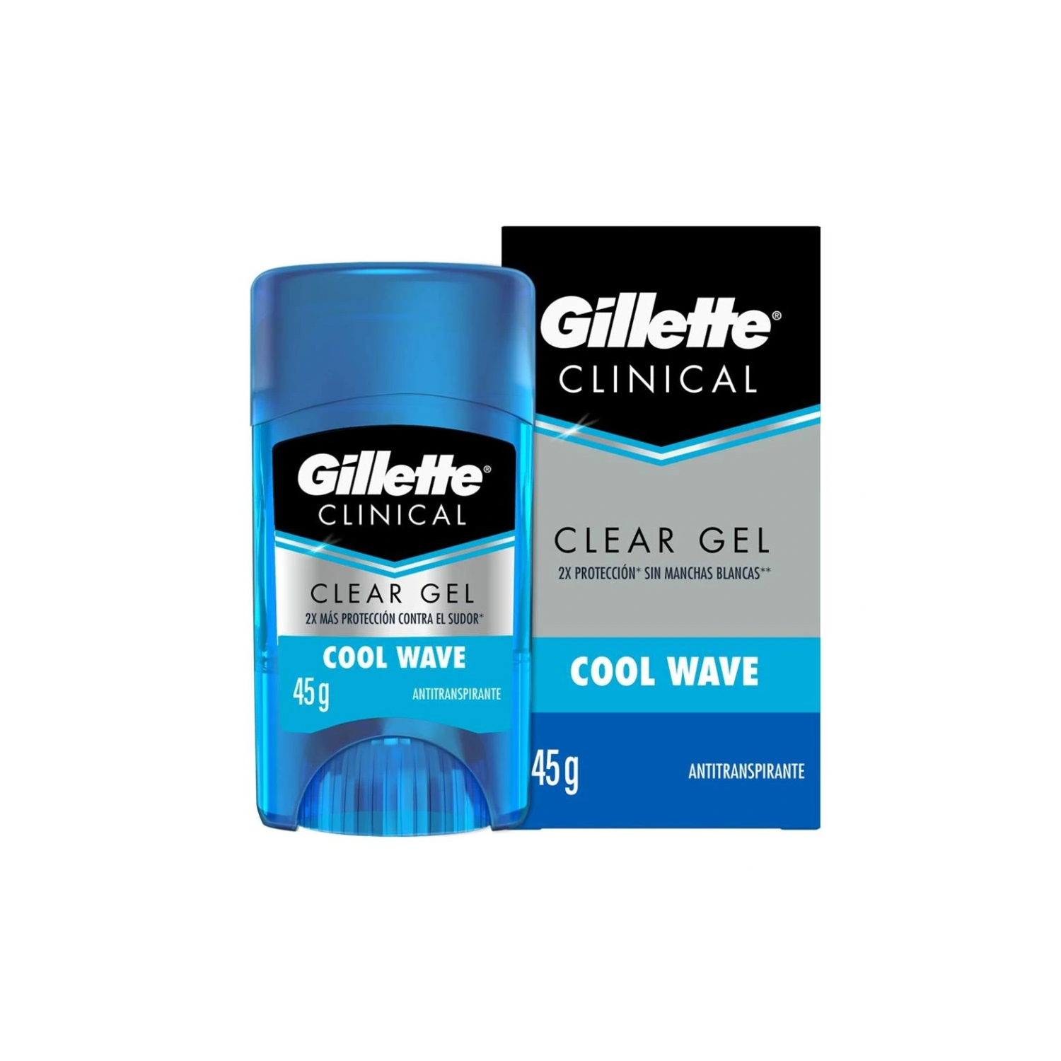 Gillette Endurance Clínical Cool Wave Clear Gel Desodorante 45 g