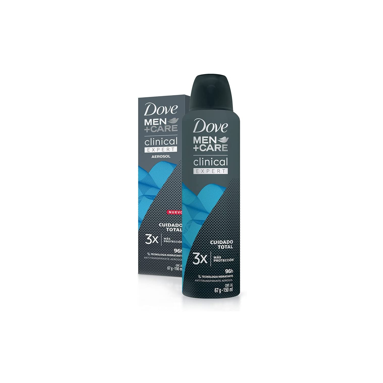 Dove Men+Care Desodorante Antitranspirante para Hombre Clinical Expert Cuidado Total en Aerosol 91 g