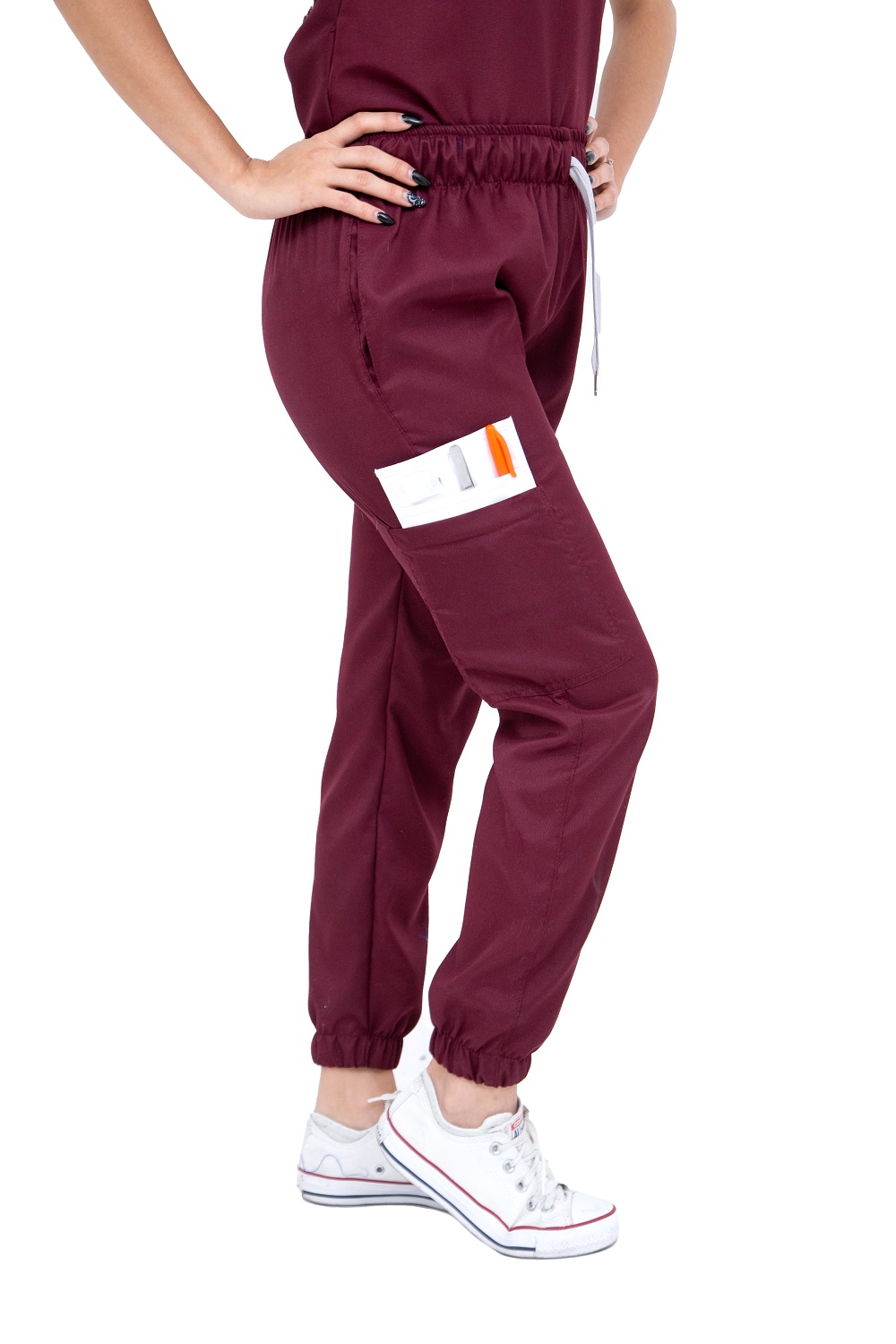 Pijama Quirúrgica Vino Jogger Antifluidos Dama