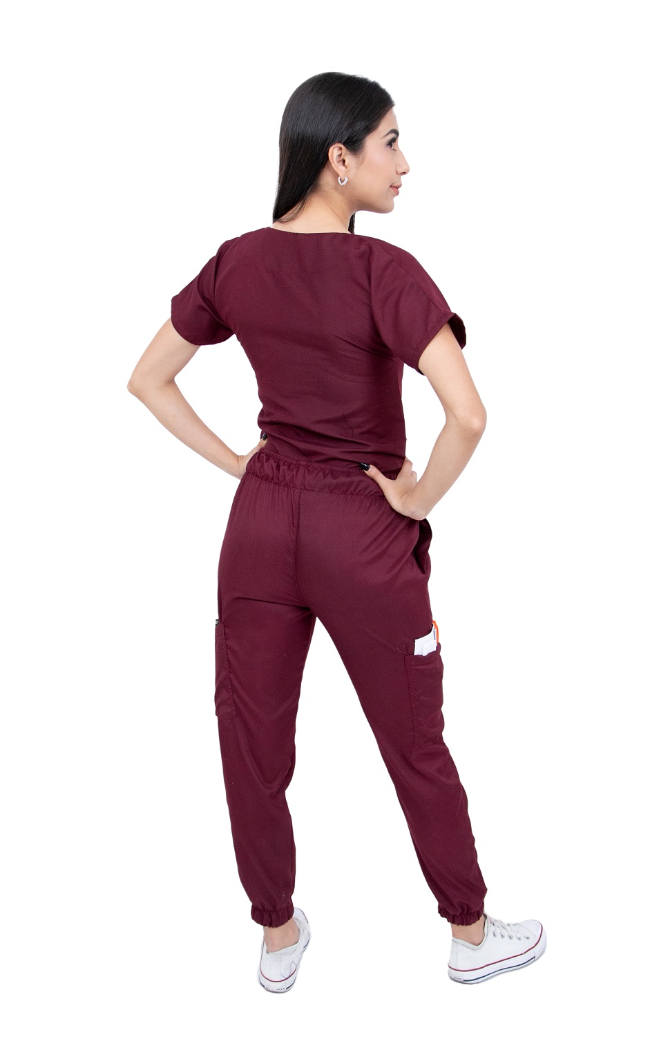 Pijama Quirúrgica Vino Jogger Antifluidos Dama