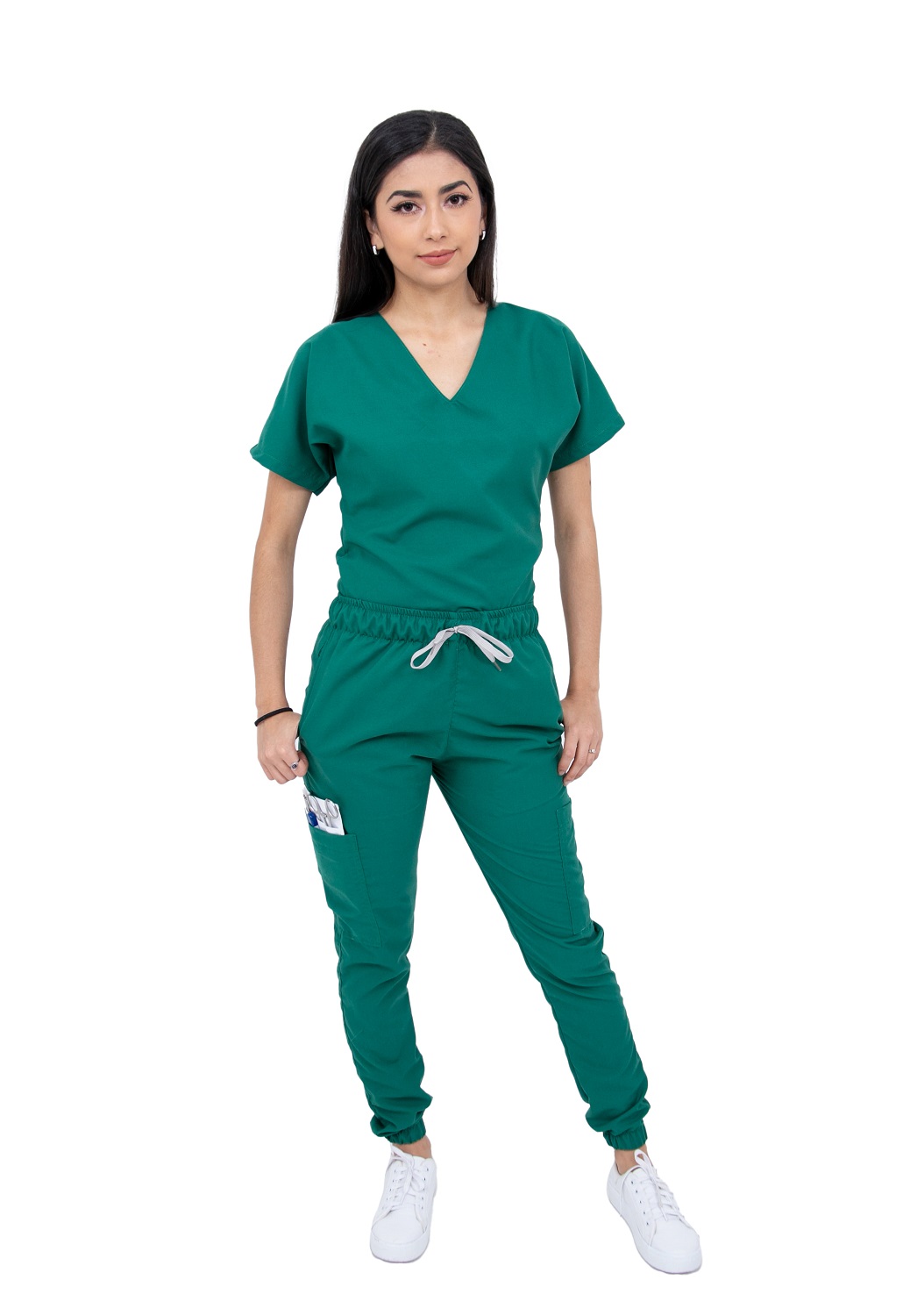 Pijama Quirúrgica Verde Jade Jogger Antifluidos Dama