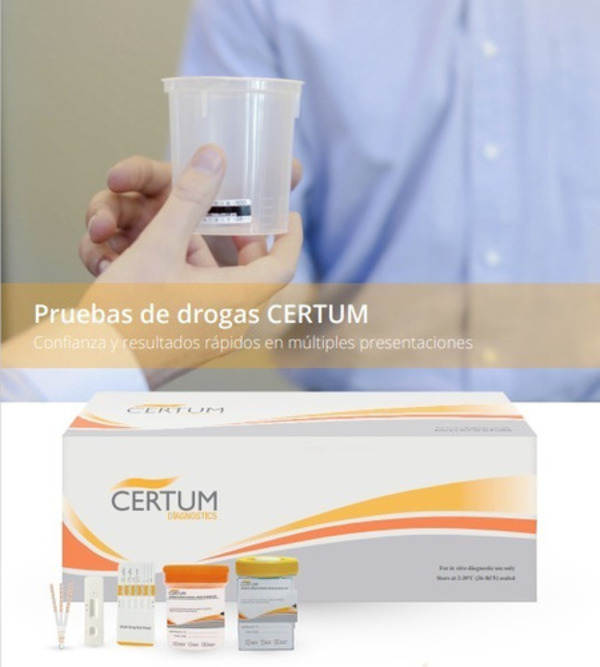 Pruebas Antidoping De 5 Elementos + Vaso Esteril